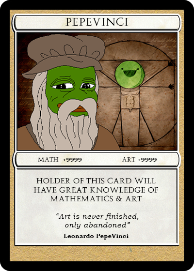 RarePepeVerse's tweet photo. We are giving away one #PEPEVINCI to one of our followers once we hit 100 followers!
All you have to do is Follow us, retweet and like this Tweet!
Once we hit 100 followers we will announce the winner!
#NFTGIVAWAY #rarepepe
#NFTs #NFTCommunity #nftcollectors 
#counterparty #xcp https://t.co/anBED4gCfx