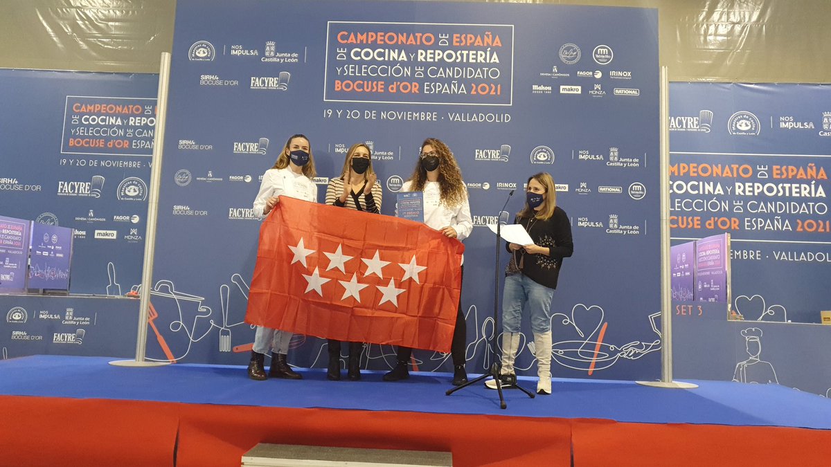 👉 La ganadora del Campeonato de España de Repostería ha sido

@BegoGardel de <a href="/ACYRE_/">ACYRE MADRID</a> 

🏆Campeonato de España de Cocina y Repostería 👨🏻‍🍳👩🏻‍🍳Selección candidato  #bocusedorspain | #CampeonatoCocina2021
🦁<a href="/maestrescocina/">MAESTRES</a>  🍳 <a href="/BocusedOrSpain/">Academia Bocuse dOr España</a>