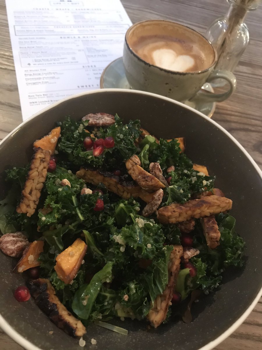 Just landed in #Congleton for a charity event and had to call into my fave @wildandwildcafe first for coffee and eats. Shown here the delicious Peace and Plants bowl 💚 #vegan #vegancafe #veganlife #healthyeats #plantbased #vgang