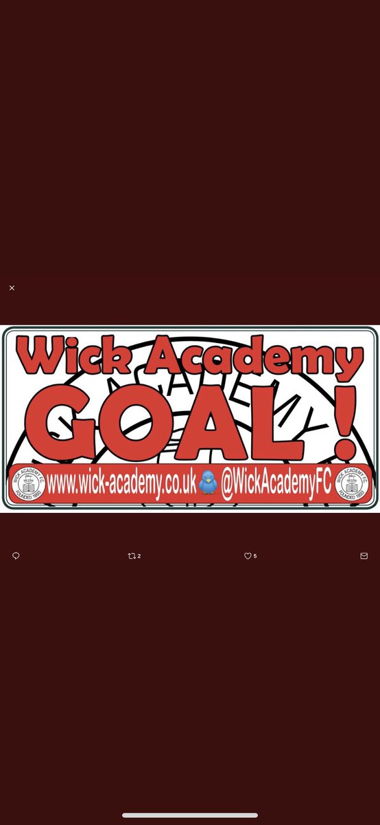 WickAcademyFC's tweet photo. 80 minutes - goal for Wick Academy, Joe Anderson. HFC 3 Wafc 3. https://t.co/1QZ08lMWdO