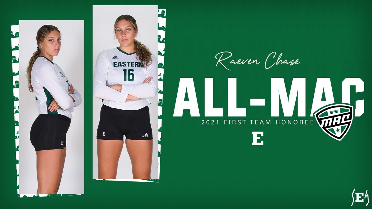 EMUVolleyball's tweet photo. 𝐅𝐢𝐫𝐬𝐭 𝐓𝐞𝐚𝐦 𝐀𝐥𝐥-@MACSports  🏆

✅ 🥇 in the MAC in blocks (135)
✅ 🥇 in the MAC in bps (1.23)
✅ 4⃣th in @NCAAVolleyball with 36 block solos

Congrats, @raevenchase‼️ 

#EMUEagles | #NTSD https://t.co/rUodq2pP2J