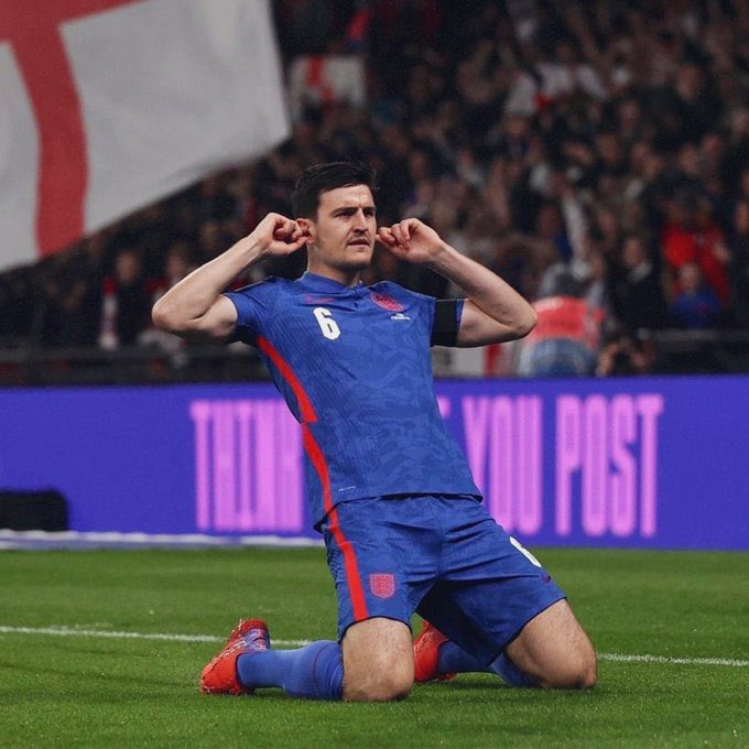 Harry Maguire has just been sent off. But it’s ok because he’s already silenced all of his critics by scoring against Albania and San Marino. 🤣