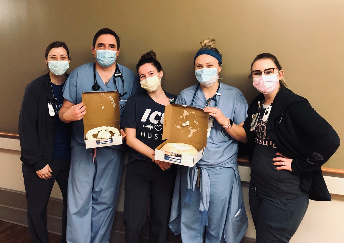 The meaning of care: Nancy Koch, answered a random call from our icu team and delivered two sour cream raisin pies for a very special patient who wanted nothing more than to share it w their family. Thank you, Nancy. You are truly the meaning of care.  facebook.com/nancy.p.koch