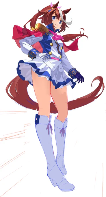 毎日お絵かき1501日目 
せっかくなので加筆します( ˘ω˘ )
#ウマ娘 