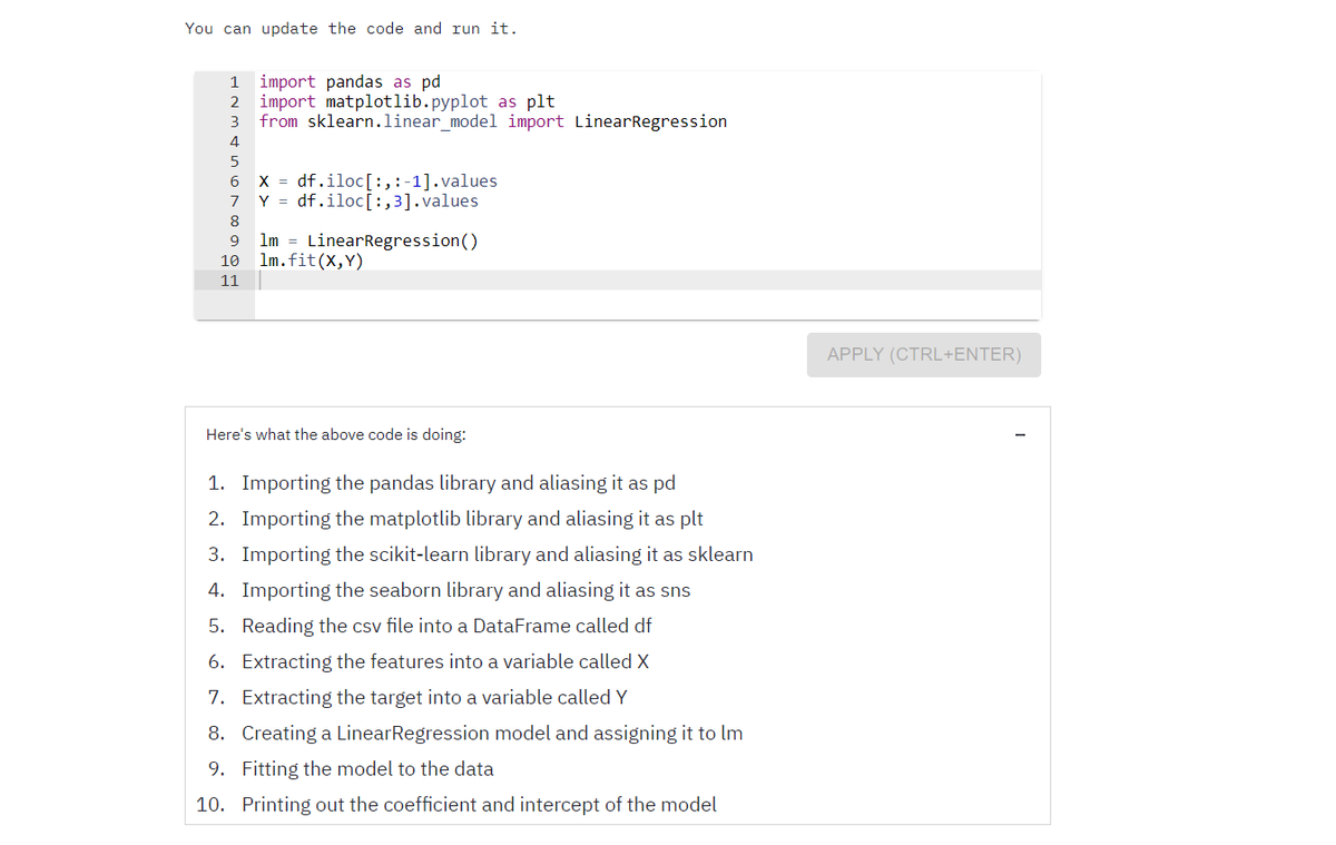 It is hard to learn when you do not know what your code does. We are adding a code explanation🎓