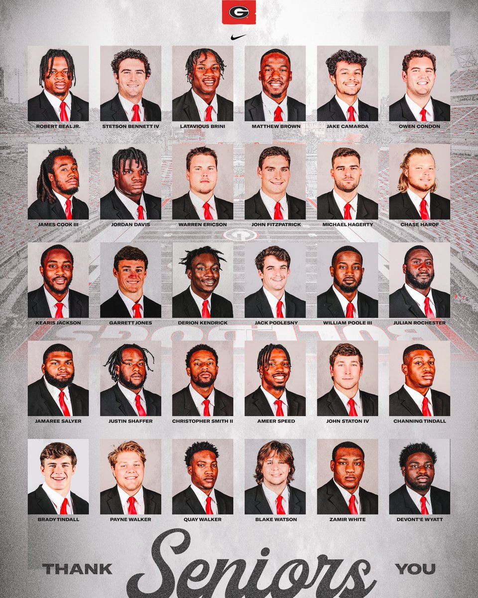 To the senior class, THANK YOU!

#GoDawgs