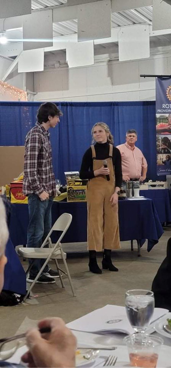 TiptonClub's tweet photo. Last night Interact had the honor of being a part of Rotary Club’s annual auction. We were able to run the raffle and we raised $1,718 for our club for our future fundraisers! https://t.co/4MyKsqju5e