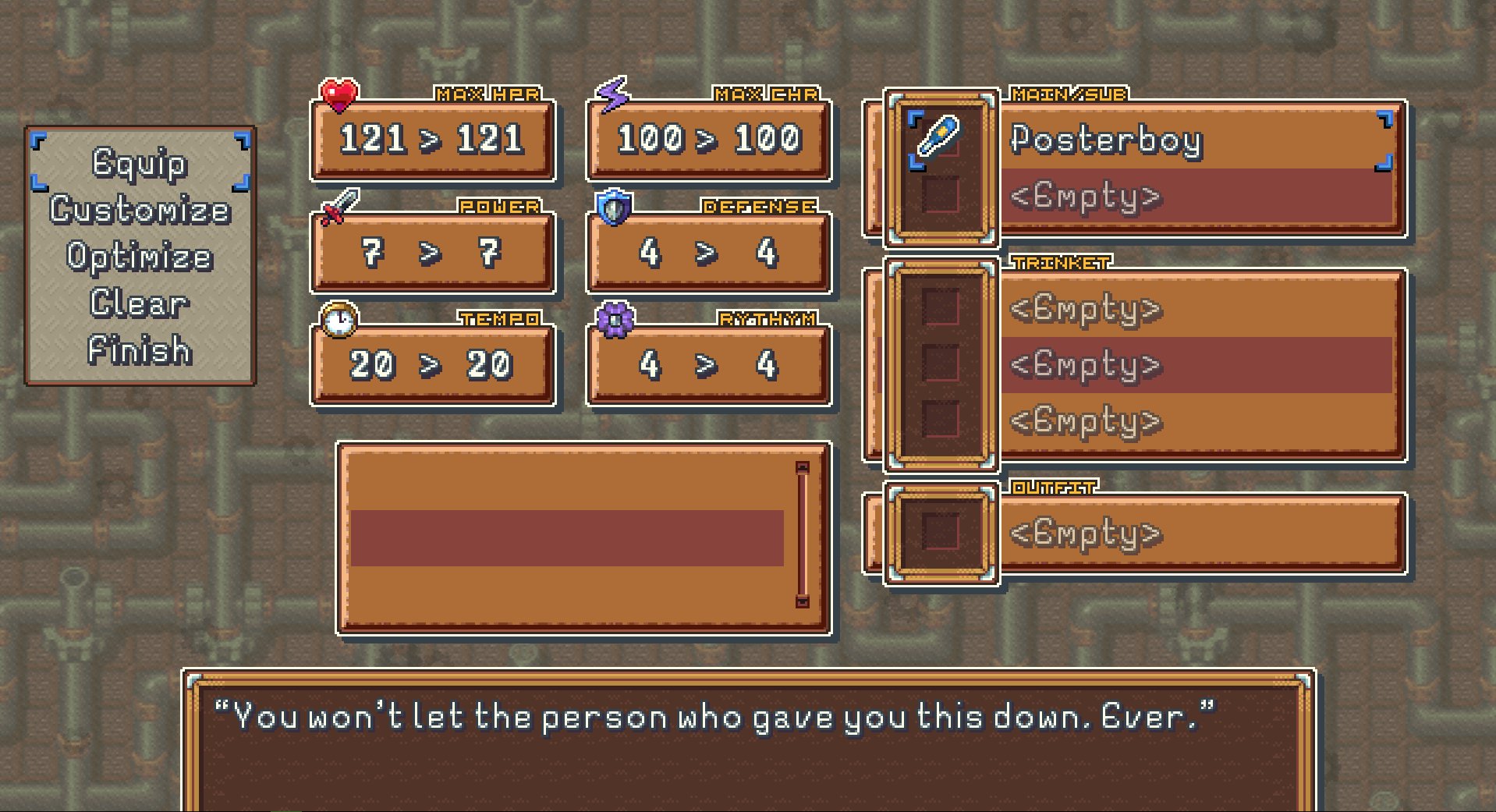 Sundial Comms Closed Battlebudbistro Wip Of New Equipment Screen Name Plates Are Long To Accommodate Player Named Items Via Customization Also Magic Atk And Def Were Consolidated To Just A