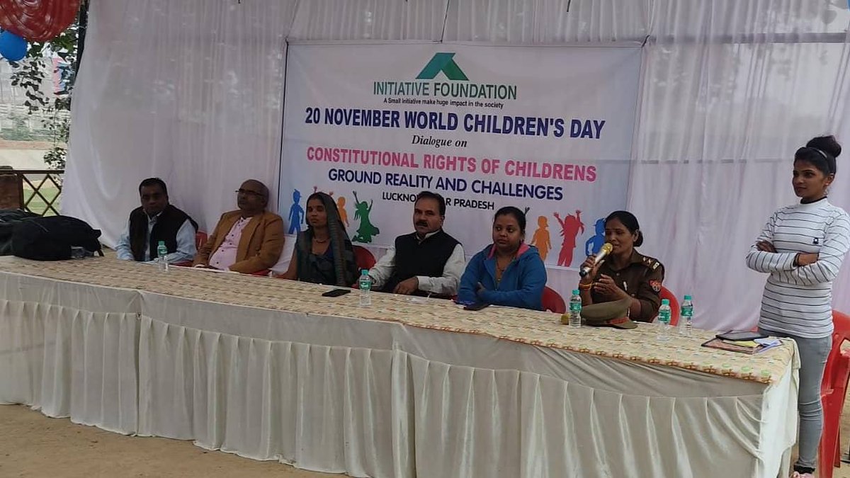InitiativeOrg_'s tweet photo. #WorldChildrensDay2021  @InitiativeOrg_ के तत्वावधान में आज विश्व बाल अधिकार दिवस के अवसर पर "बच्चों के संवैधानिक अधिकार- जमीनी हकीकत और चुनौतियां" विषय पर संवाद और बाल हिंसा के खिलाफ जागरूकता रैली निकाली गईl
#lucknowcity #initiativeforchange @NCPCR_ https://t.co/WFFh4DLVr9