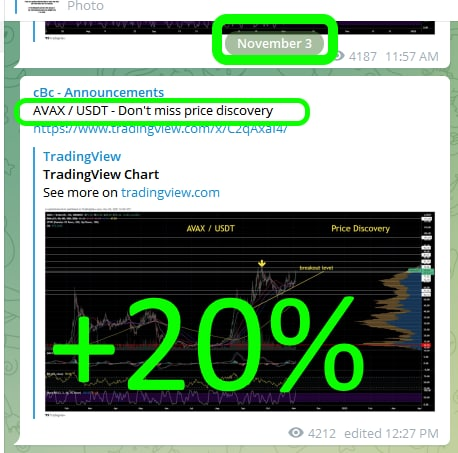 CryptoBTC_Chris's tweet photo. $AVAX in price discovery..
...watch $AVAX and $AVAX ecosystem too.
#HomeOfTheBangers
#EndlessMoney https://t.co/s4VmojTYDj