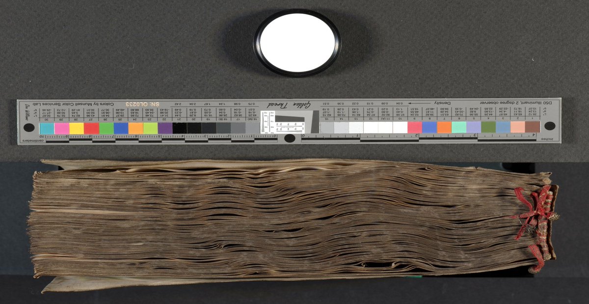 LabHeritage's tweet image. Interesting discovery during conservation research at #VIEW-KU Leuven: Imaging visualize very early original gilded and decorated book edges on the 13th century "Evangéliaire of Oignies" SAN, Namur" ( NBMI &amp;amp; MSMD)#Bookheritagelab