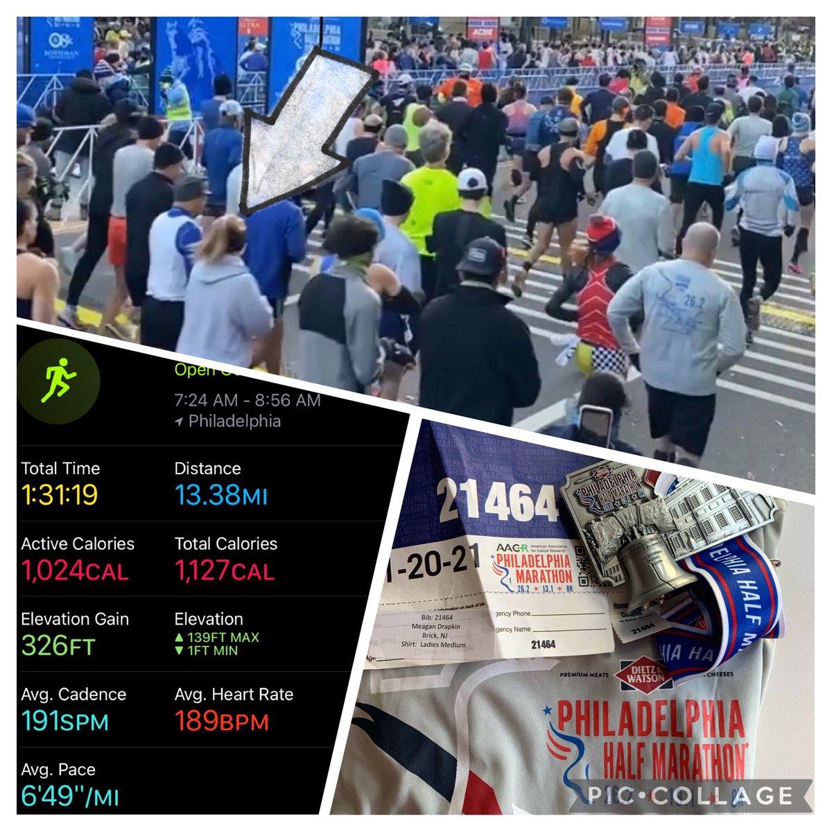 DunellenCurric's tweet photo. education is hard & the past couple years…even harder. every morning under the dark starlit sky, i lace up & put one foot in front of the other; running is my thing, my time, my peace. had a fun day running the Philadelphia Half Marathon! ❤️🤍#KeyportStrong https://t.co/fGjPI8CvBT
