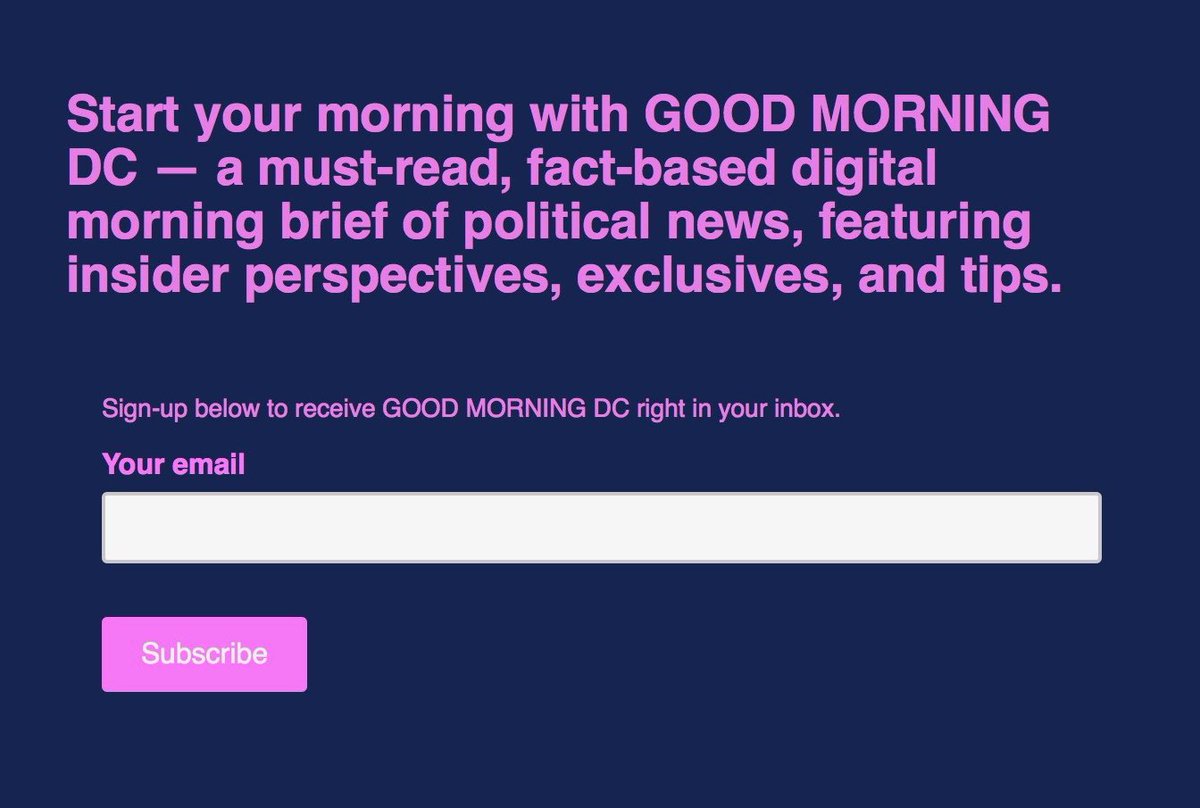 ksenijapavlovic's tweet photo. Start your morning with GOOD MORNING DC — a must-read, fact-based digital morning brief of political news, featuring insider perspectives, exclusives, and tips.

PLEASE SHARE &amp; SIGN UP: https://t.co/SUxQflvMWV https://t.co/9i1TZe0hcC