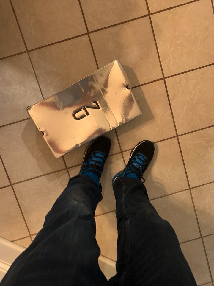 Nickdee20's tweet photo. @ScootMcgoot1 Tried mine on last night to make sure they still fit! We good! https://t.co/OLLnmHbrnc