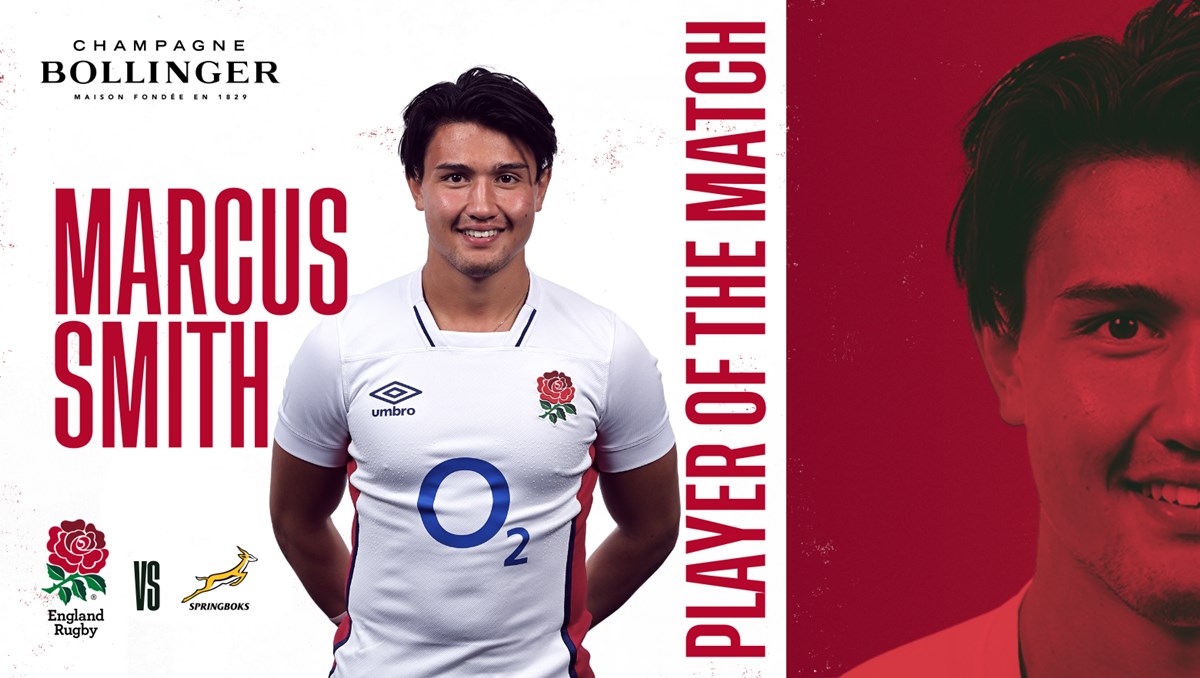 Marcus Smith is your <a href="/BollingerUK/">Champagne Bollinger</a> Player of the Match 👏

#ENGvRSA
