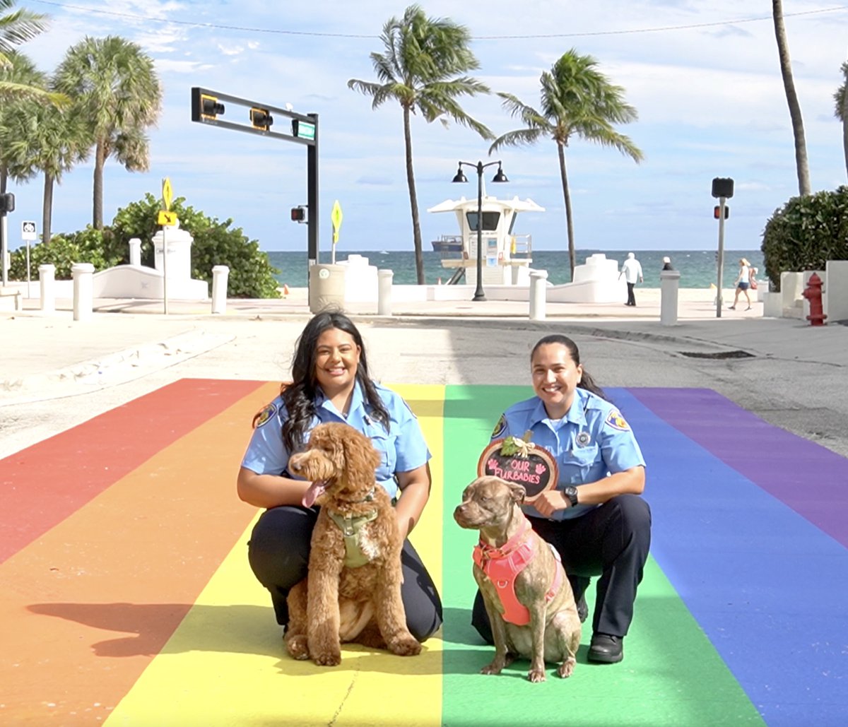 ftlauderdalepd's tweet photo. On day 3⃣ of #7DaysofThanks for #FLPD we share with you PSA Trujillo and PSA Reyes who are #thankful for their fur babies Malibu and Bleu!

Bleu was rescued from a bad situation in Fort Lauderdale. PSA Trujillo and PSA Reyes adopted her and  she has been loved since.

#FLPDProud https://t.co/V780LS7S9j