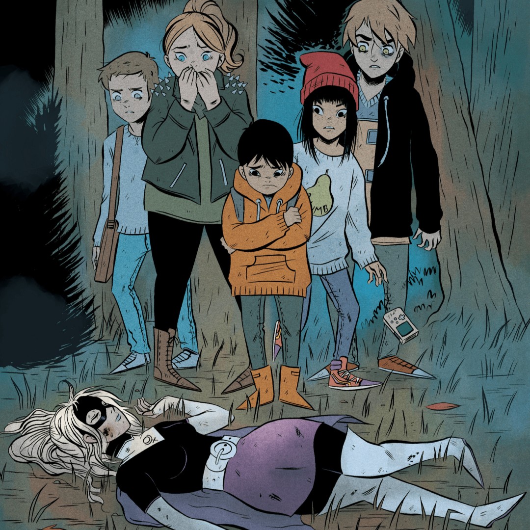 inkr's tweet photo. One day in the woods, Mie, Teddy, Diane, Mike, and Ray stumbled upon the corpse of the world's greatest superhero, Plutona 🦸🏻♀️
The question is: what are they going to do about it? 🤐
@ImageComics
📱 Read Now: https://t.co/n5lrcmTnOI
#comics #plutona #superhero #inkrcomics https://t.co/t5bAILMmHz