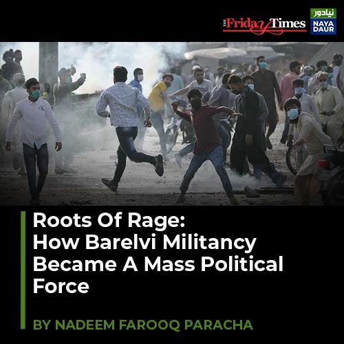 TFT_'s tweet photo. Where does the TLP go from here? Nadeem Farooq Paracha looks at the long process of Barelvi politics - from the sidelines to assertiveness
For more, Visit: https://t.co/3uPCmJfbeI #Tlp #barelvi #politicalforce @TFT_ https://t.co/rbYp0ojIaK