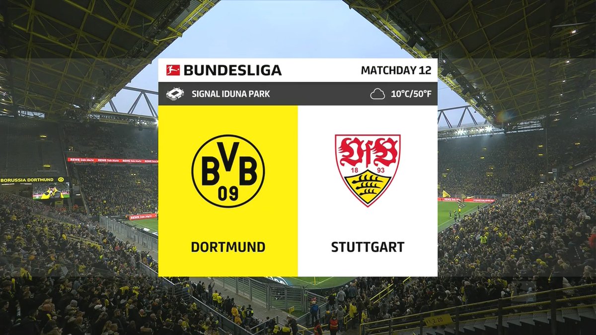 Full match: Borussia Dortmund vs Stuttgart