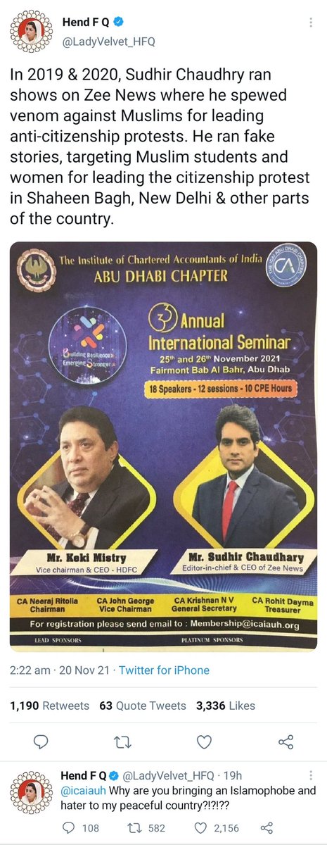 FRangari's tweet photo. @icaiauh @icaiauh Reply to this!
Why are you inviting Islamphobe and hater Sudjir Chaudhari to your program? https://t.co/XzYvTAuMdy