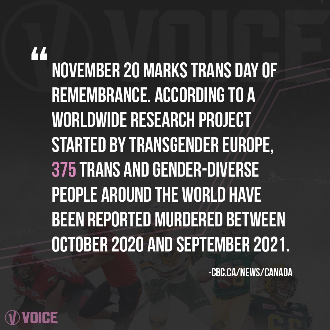 bethevoic3's tweet photo. Today we remember those who have lost their lives due to violence against transgender people. https://t.co/32EL0XV1JW