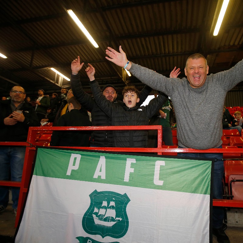 Argyle's tweet photo. 💚 Not our day today, but your support is never taken for granted.

Thank you to the 3000 of you who made it to the Valley today, and the thousands of you following our team from home.

We'll need you next week at @homeparkstadium - these lads will bounce back. 👊

#pafc