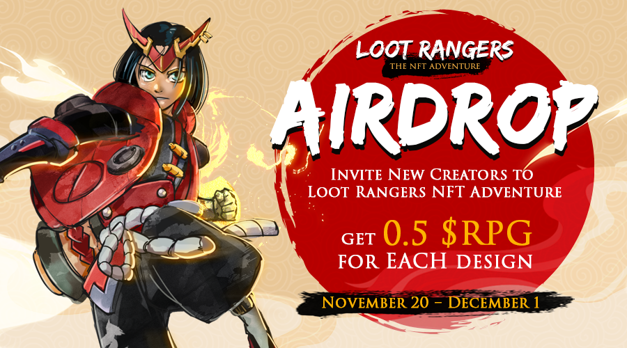 RangersProtocol's tweet photo. 🚨AIRDROP!🚨
Invite designers ⏩ find their artwork on Discord ⏩ Get 0.5 $RPG
 
⚡️Get rewards for EACH design!🤩

Join: https://t.co/qcYd5Qz0bi
Invite users to upload Rangers: https://t.co/kyxCg7jo9w
Follow, like &amp; RT
Join: https://t.co/NbifUptf6C
Submit: https://t.co/kvFSidQXxc https://t.co/GLO1d5OXjY