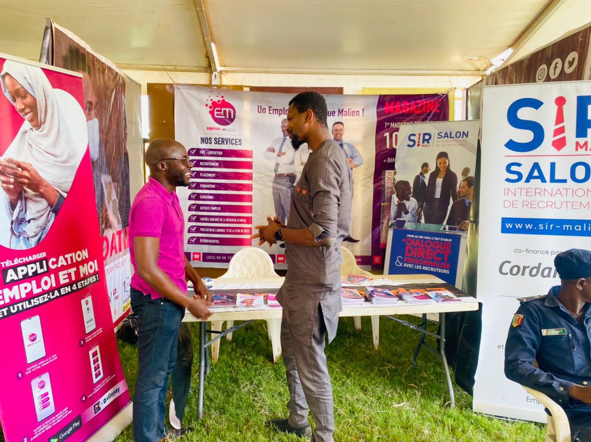 emploietmoi's tweet photo. Retrouvez #EMPLOIETMOI au #Facej #Sugu
Une opportunitée pour vous tous de découvrir la diversité des produits et #services créés par les jeunes maliens et maliennes provenant des régions de Koulikoro, District de Bamako, Ségou, Sikasso, Tombouctou, Mopti et Kayes. https://t.co/2KMeubu1Rs