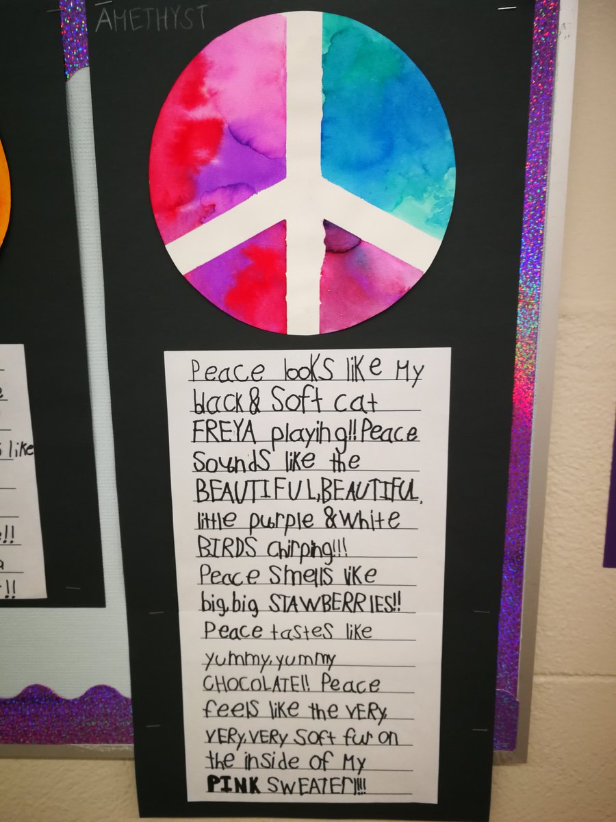 Grade 1/2 students in Mr.K's class wanted to CELEBRATE their PEACE work with you, focusing on using DETAIL WORDS and VOICE in their writing to make it more MEANINGFUL to read!! <a href="/CarpathiaSchool/">Carpathia School</a> @ WinnipegSD <a href="/regieroutman/">Regie Routman</a> <a href="/Alan16119318/">Alan (Mr. K.)</a>