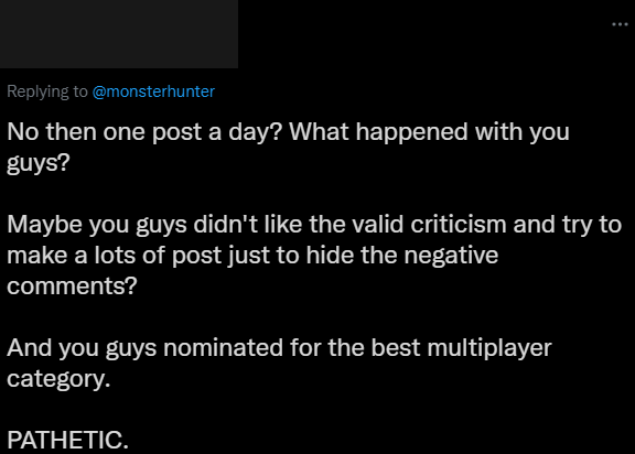 Bad Monster Hunter Takes tweet media