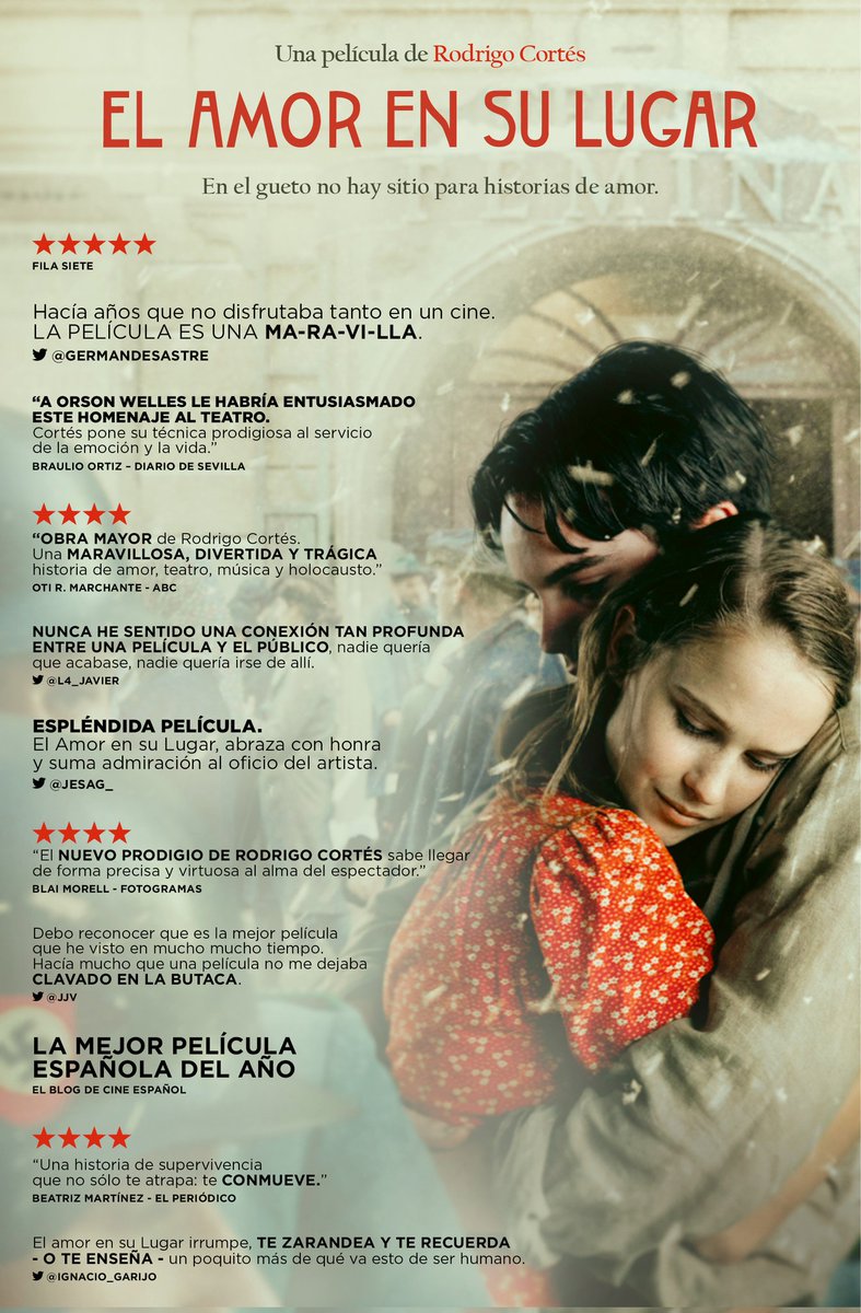rodrigocortes's tweet photo. Amigos de los @PremiosFeroz:

Nuestra querida #ElAmorEnSuLugar emergió públicamente hace sólo unos días en @festivalsevilla, acabamos de nacer. Mañana concluye vuestra primera ronda de votaciones, os invitamos a asomaros esta noche a #VeoFeroz para cantar con nosotros. GRACIAS. https://t.co/rgNciRnu6l