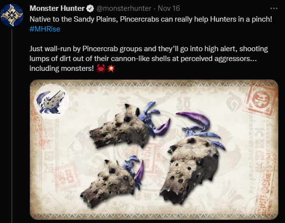 Bad Monster Hunter Takes tweet media