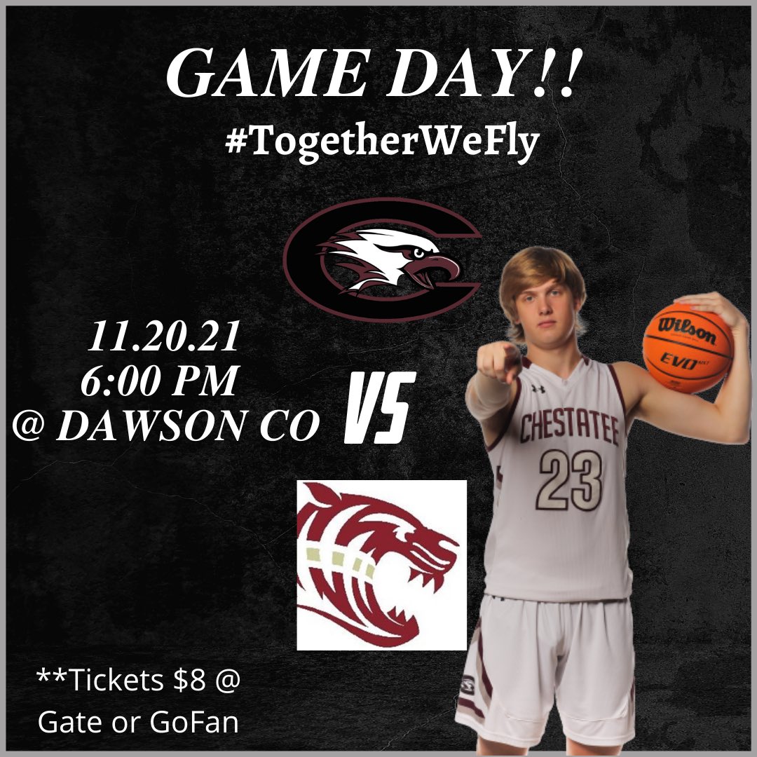 🚨 Game Day!!
🆚 Dawson County
⏱ 6:00 PM
📍 Dawson County HS
🎟 $8 GoFan or at gate 
#TogetherWeFly
<a href="/ChestateeSports/">ChestateeAthletics</a> 
<a href="/ChestateeHigh/">Chestatee High</a> 
<a href="/SandysSpiel/">Sandy's Spiel</a> 
<a href="/KyleSandy355/">Kyle Sandy</a> 
<a href="/northgareport/">Adrian | Ken</a> 
<a href="/BTS_Report/">Baseline To Sideline(Ωψφ)</a> 
<a href="/WDUNSports/">AccessWDUN Sports</a> 
<a href="/TeamGlorySports/">Team Glory Sports</a>