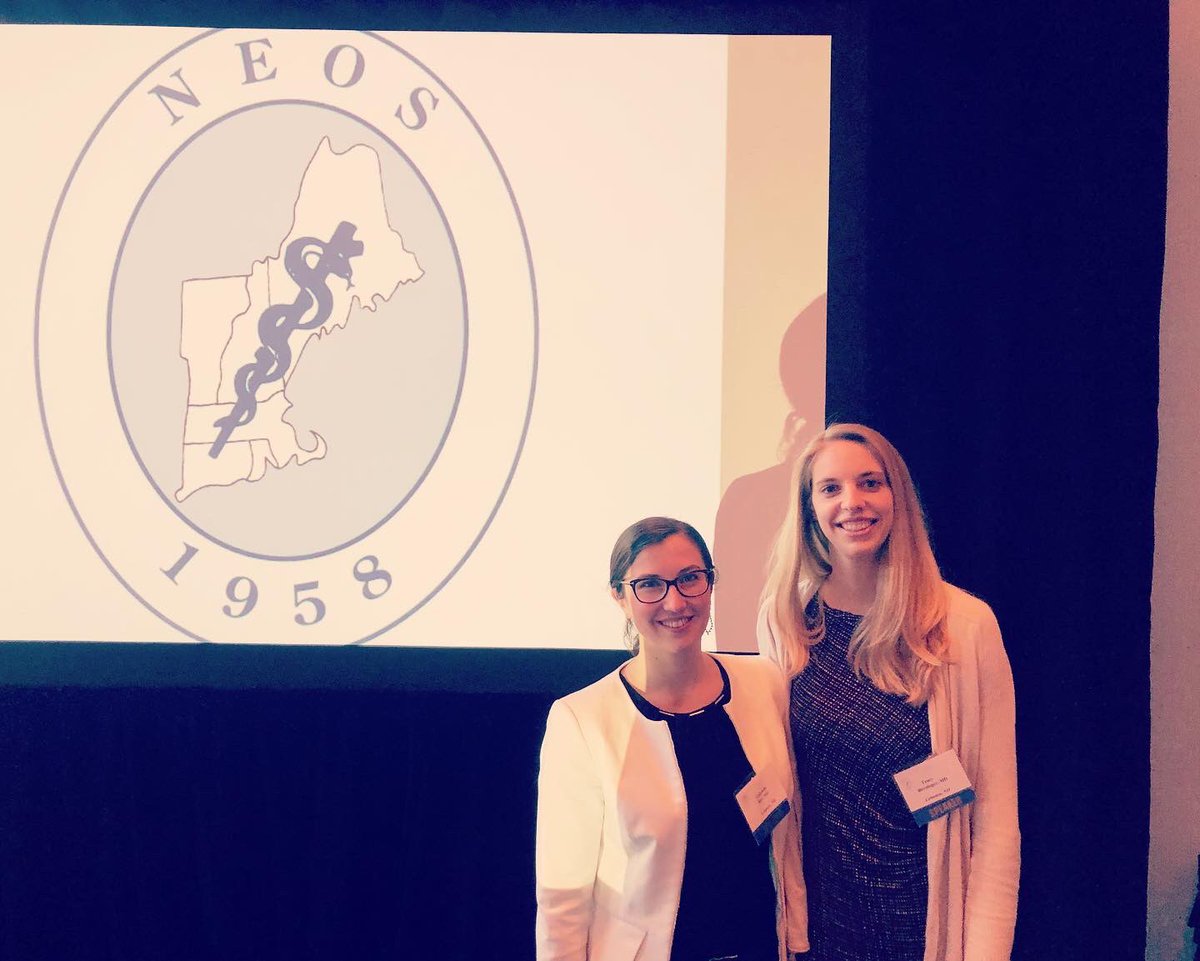 Residents Tracy Borsinger and Gabe Ray took home 1st and 3rd place prizes for the annual Kilfoyle award at the New England Orthopaedic Society meeting in Boston this weekend! #orthoresearch