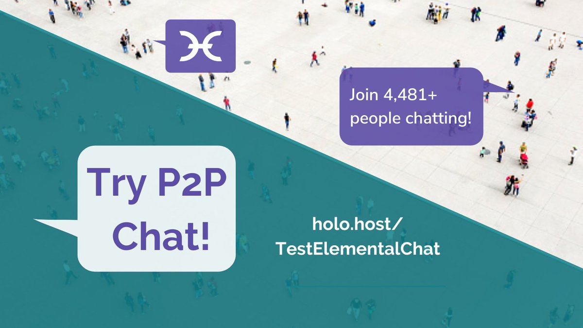 H_O_L_O_'s tweet photo. Come try P2P chat! Built on #Holochain and hosted globally by hundreds of HoloPorts on the #Holo network. 

Current stats:
👤 Total peers: 4,481  
🤝 Active peers: 468 
📚 Channels: 41 
💬 Loaded Messages: 23,000+ 

Help us get to 5,000! https://t.co/KKF5a4n9PA