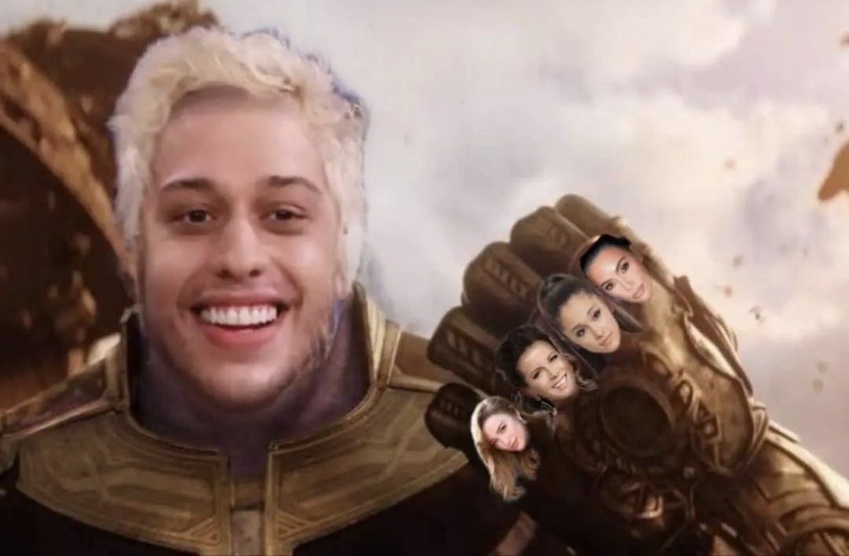 Pete Davidson collecting women like he’s Thanos chasing infinity stones