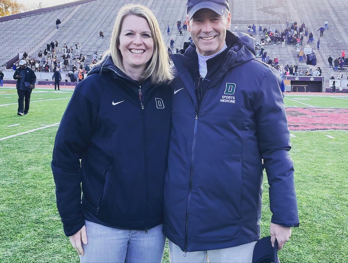 Chief Kelly Mead with Dr. Carr providing sideline coverage for Dartmouth football as they won the Ivy League Championship today!! Big congrats to <a href="/DartFootball/">Dartboard Football</a> #IvyLeagueChamps