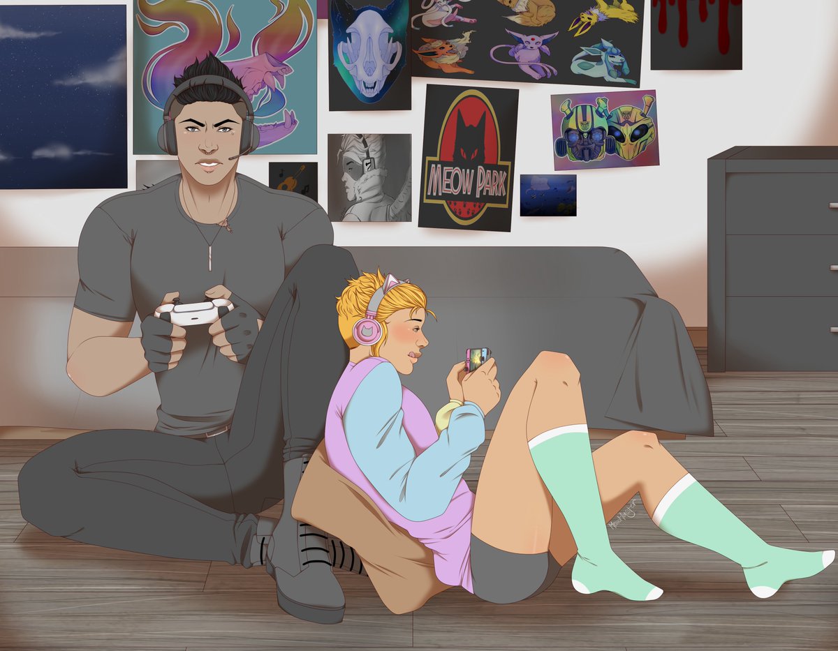 My gift for <a href="/bndngmmnt/">✨Yikes✨</a>! 
Gamer Sero 
#SerotoninFall21