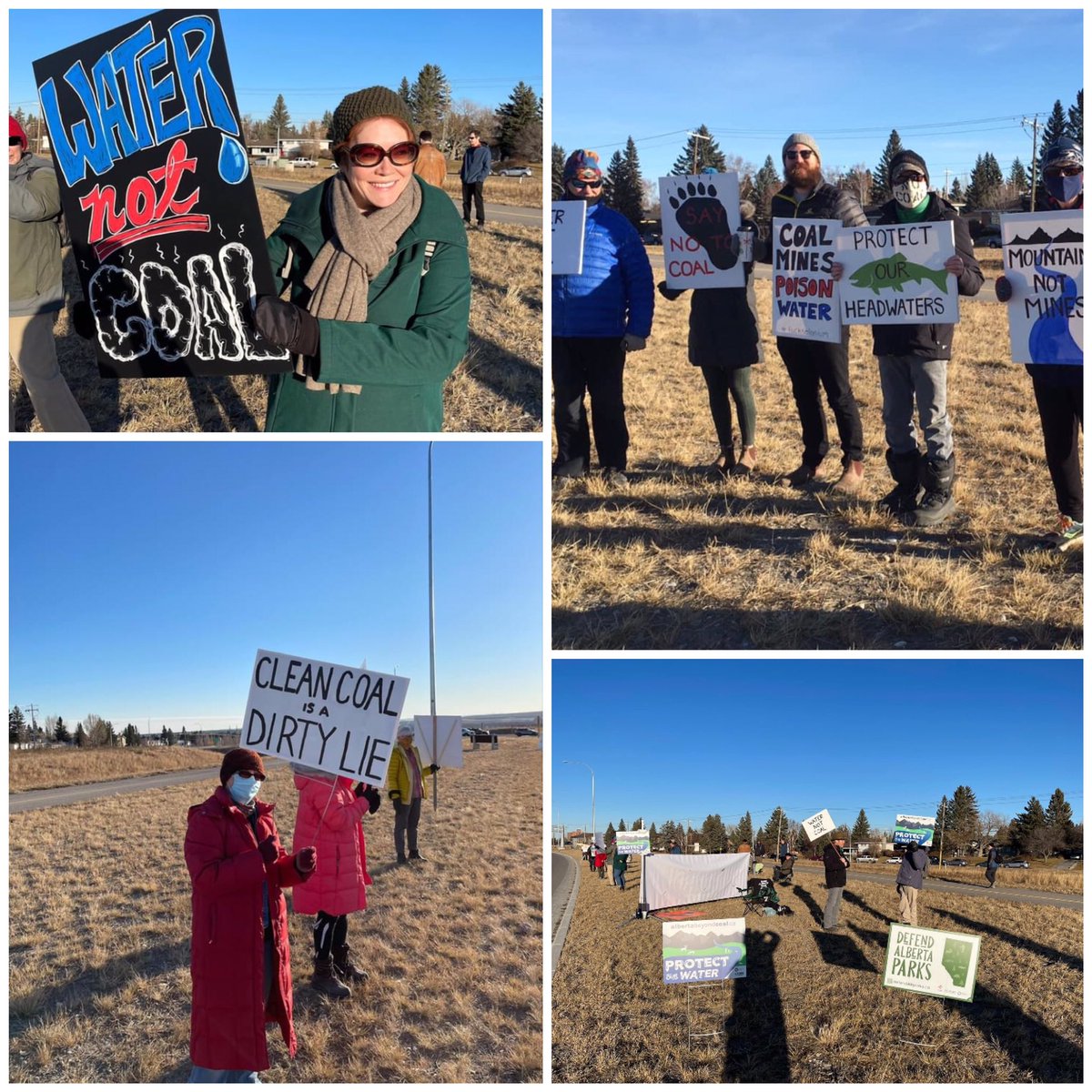 THANK YOU to all who gathered today to deliver publicly our message that we will NOT allow the Alberta Government to destroy our wild lands and headwaters in the Eastern Slopes. #ucpagm21 #FireKenney #mountainsnotmines #saveeasternslopes #waternotcoal