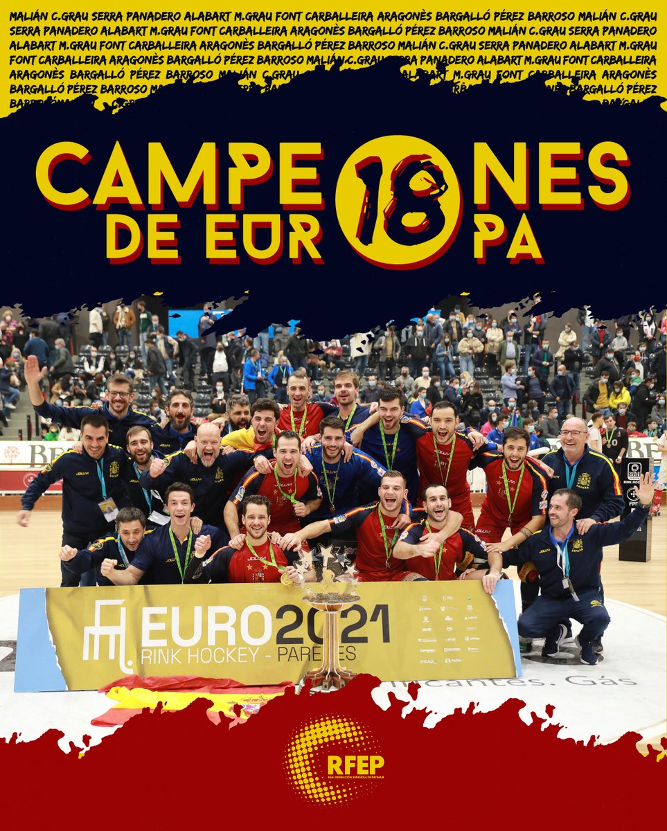 #OKEuro | Les presentamos a la mejor selección del continente 🇪🇺

🏑 Con todos ustedes; la 18 veces Campeona de Europa de hockey patines 🤩