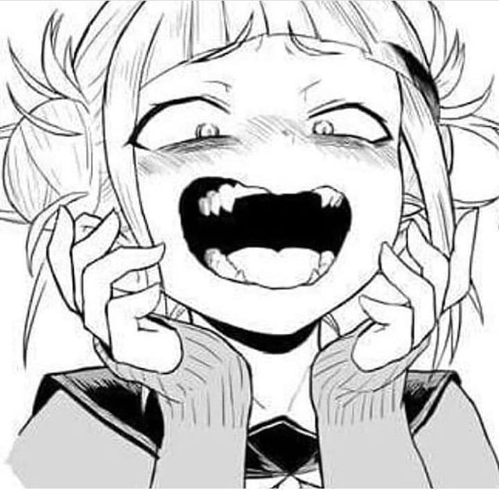 Meu primeiro coloring 3 Himiko Toga ♥+🔁 = um bolo. 