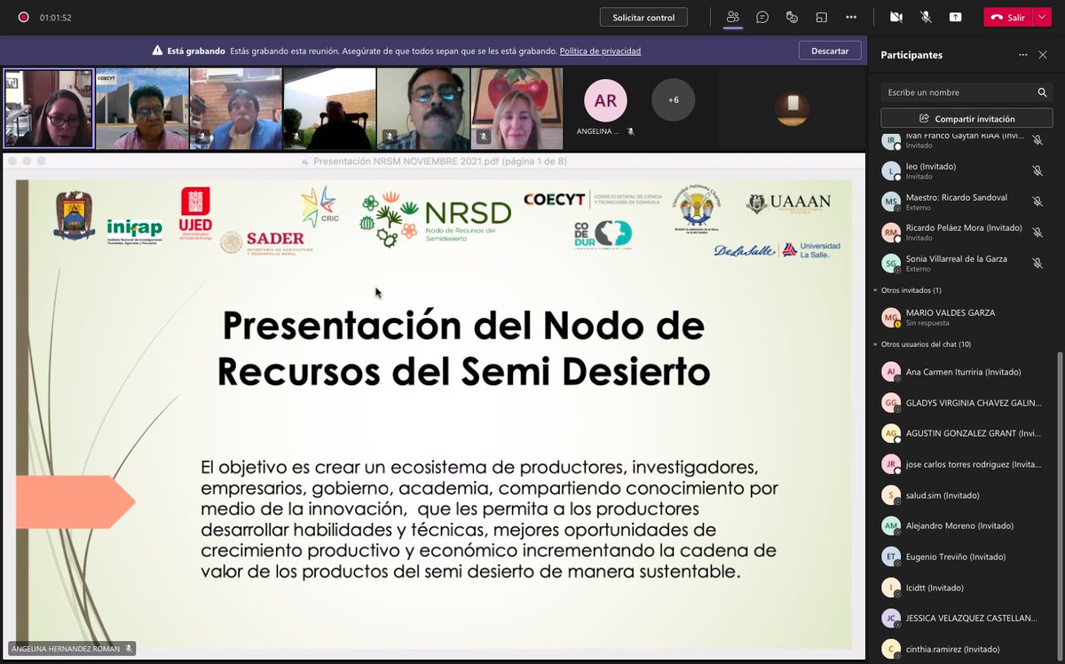 coecytrl1's tweet photo. VIII Reunión Ordinaria del #CRIC con las #RIC participaron la #RFRNM y #NRSD., presentes el Presidente del CRIC Ing. Arturo Vaca, Coordinadores de las RIC, Dr. @vmario_garza Director del @coecytcoahuila y M.C @Avelinohdz Coord de las Redes de Innovación Cooperativa en Coahuila. https://t.co/UTRuTNrdtq