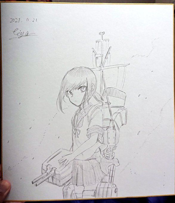 今回描かせていただいた吹雪とポーラちゃんの色紙です!!!
一枚2500円の予定です 