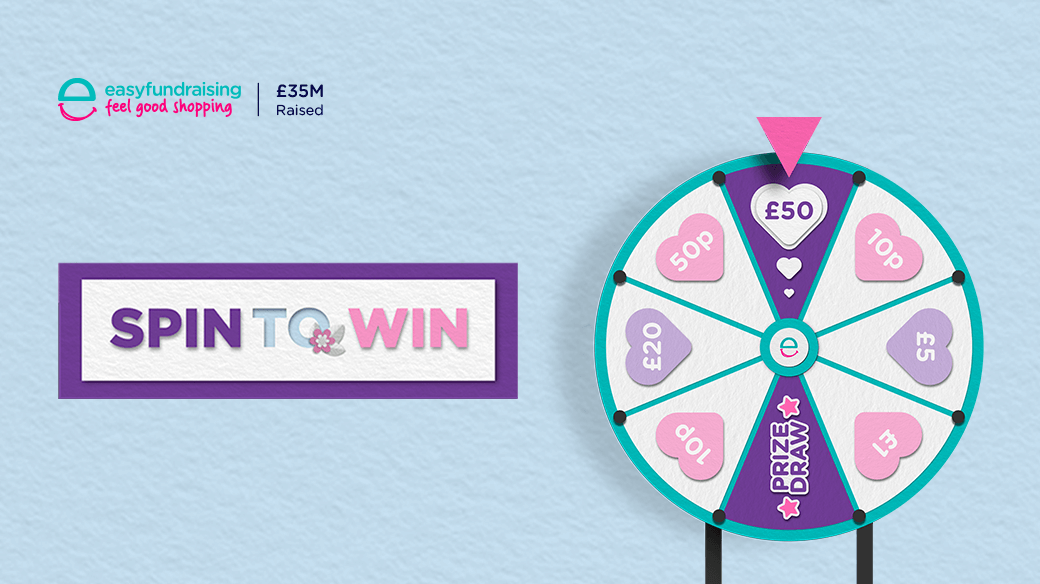 Dont forget to spin every day! easyfundraising.org.uk/spin-to-win.  .