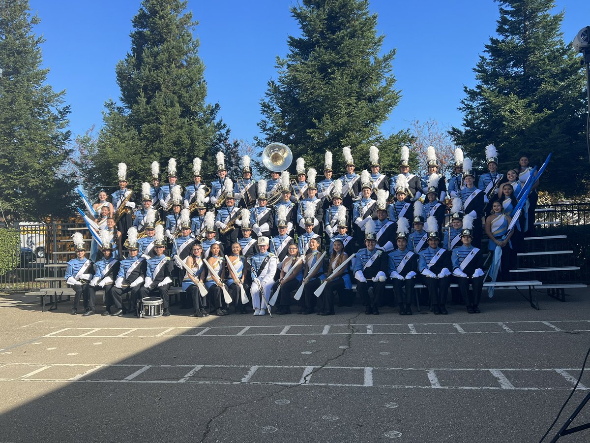 Championships have completed, and so does our Fall 2021 season. Color guard: Sweepstakes. Band: 1st place 3A. Percussion: 4th place overall. Drum major: 5th place Mace division. Thank you to our parent volunteers for always helping, and our seniors for your four years of fun.