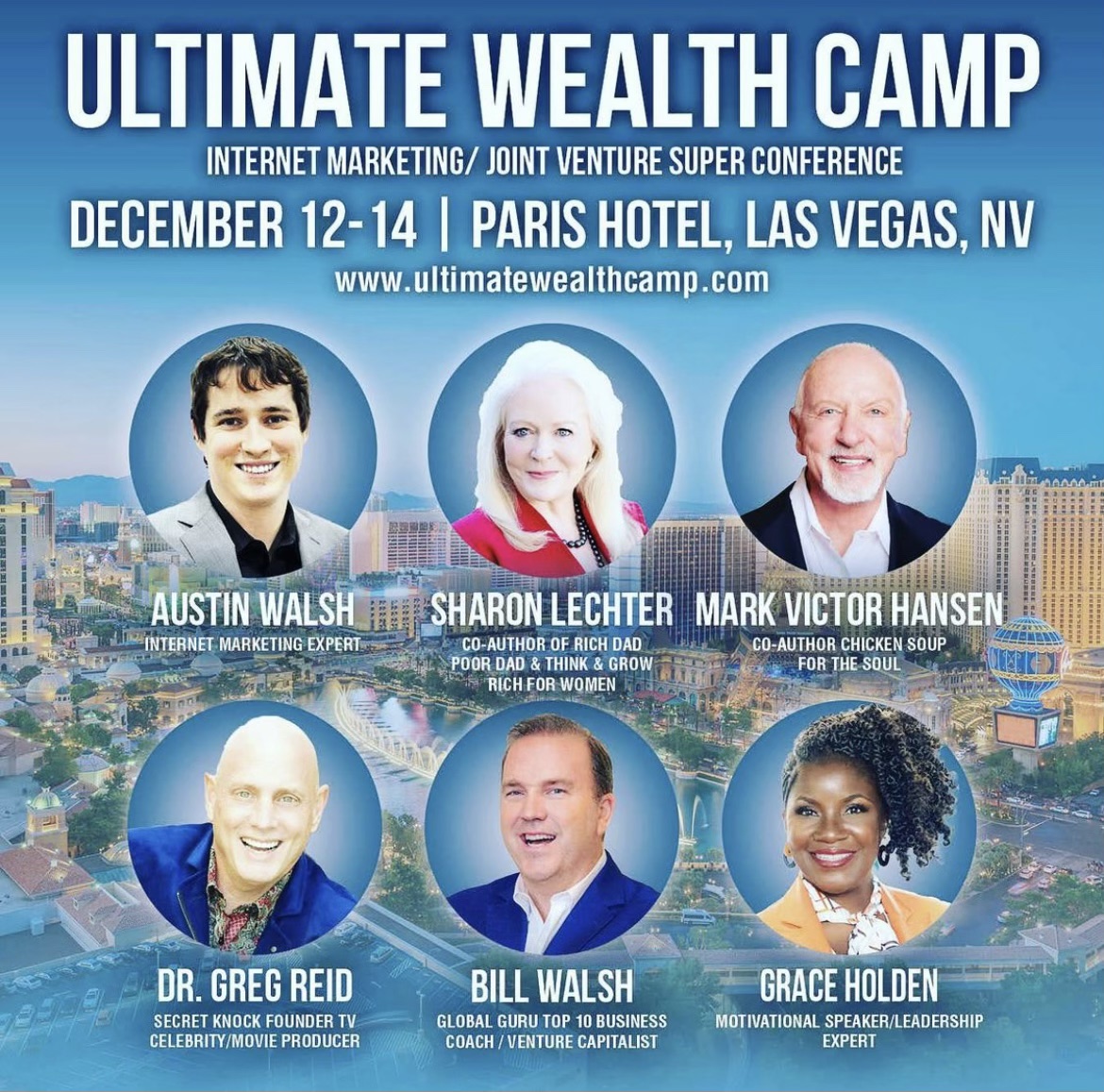 Sharon Lechter on X: Please join me for the Ultimate Wealth Camp