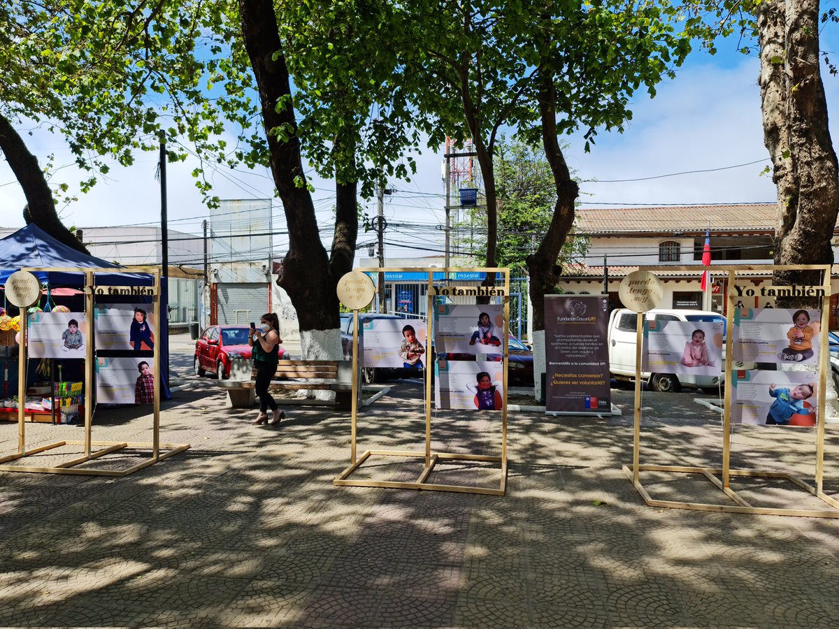 Amigos/as de #Constitución en la plaza está esta hermosa exposición con la idea de concientizar y enseñar a  la gente lo que es el Síndrome de Down, vayan a verla ♥️

<a href="/Inclusion21cl/">Inclusión 21</a>
<a href="/FundacionDownUp/">FundaciónDownUP</a>
