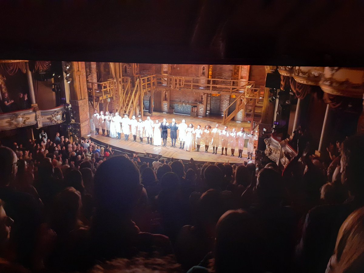 stevewba10's tweet photo. I can officially say that Hamilton is the best show I've ever seen. Unbelievable. Beats Chicago (only just). Wow. 10/10. https://t.co/lIH8x8T9fA
