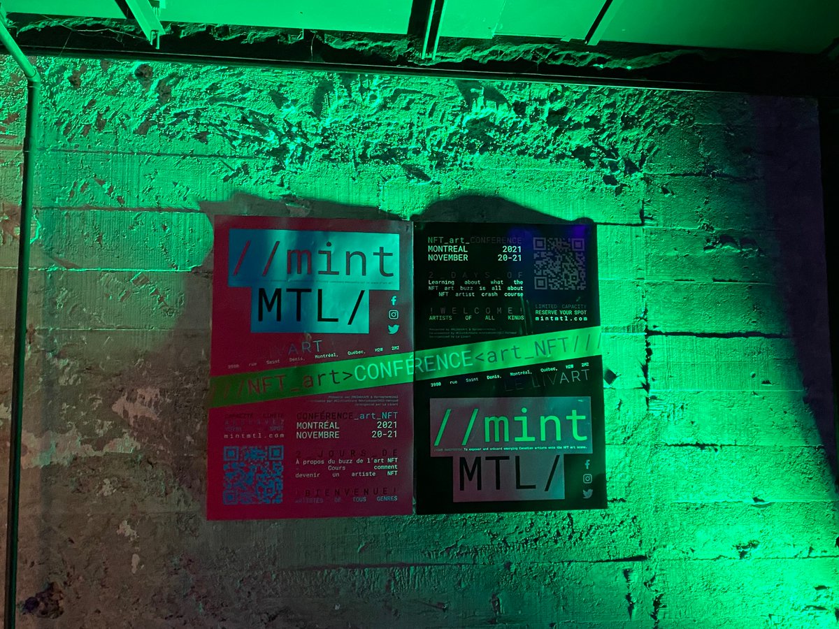 artnome's tweet photo. Robin from @SuperRare is in the house at #mintMTL https://t.co/jeF5uKWNdE