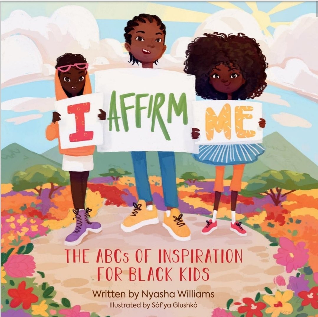 teacher_grant's tweet photo. @teacher_grant What an amazing discussion @LoveofLit_Books from Nyasha Williams @xnyx on her book.  I love use of the alphabet for each affirmation.  The pictures and vibrant colours are beautiful.  My favourite letter is L is for Leader! https://t.co/NjGjtFziO6